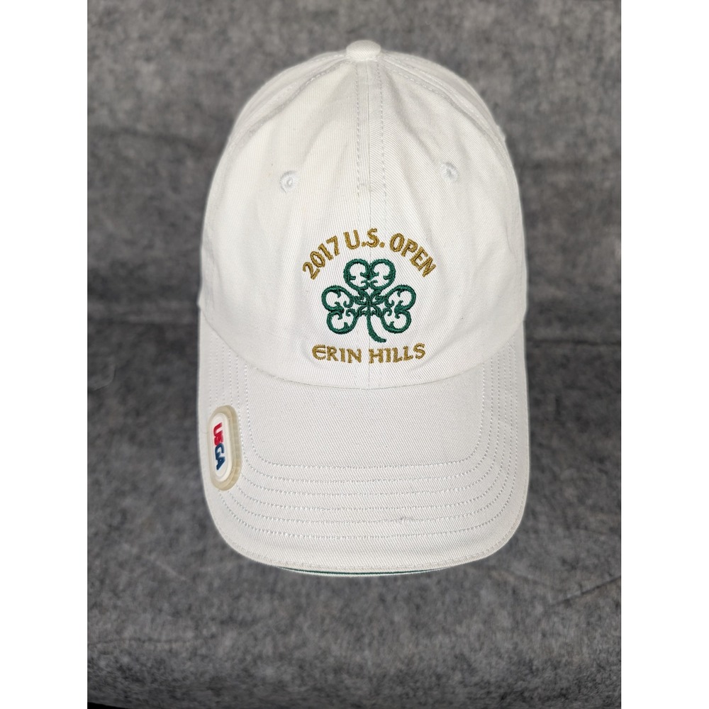 USGA 2017 U.S. Open Erin Hills Golf Cap‎ White Embroidered Adjustable